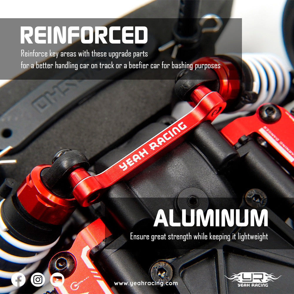 Support d'amortisseur avant en aluminium pour Kyosho 1/10 Fazer Mk2