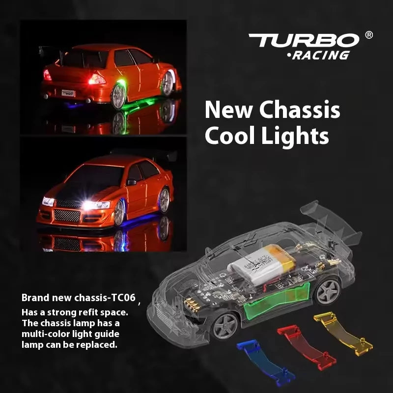 Turbo Racing Micro Sport 1/76ème rouge RTR - TB-C76
