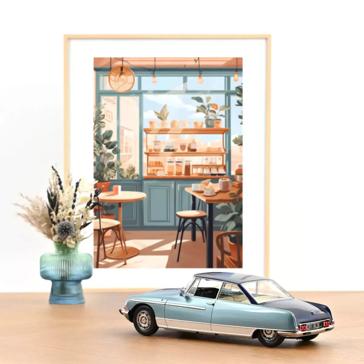 Voiture miniature collection 1/18 Citroën DS 21 Le Léman 1968 Bleu clair et foncé (300pcs) Norev 181752