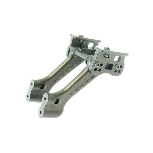 Kit support d'aileron plastique pour EPX2, STR8 - Hobbytech STR-056