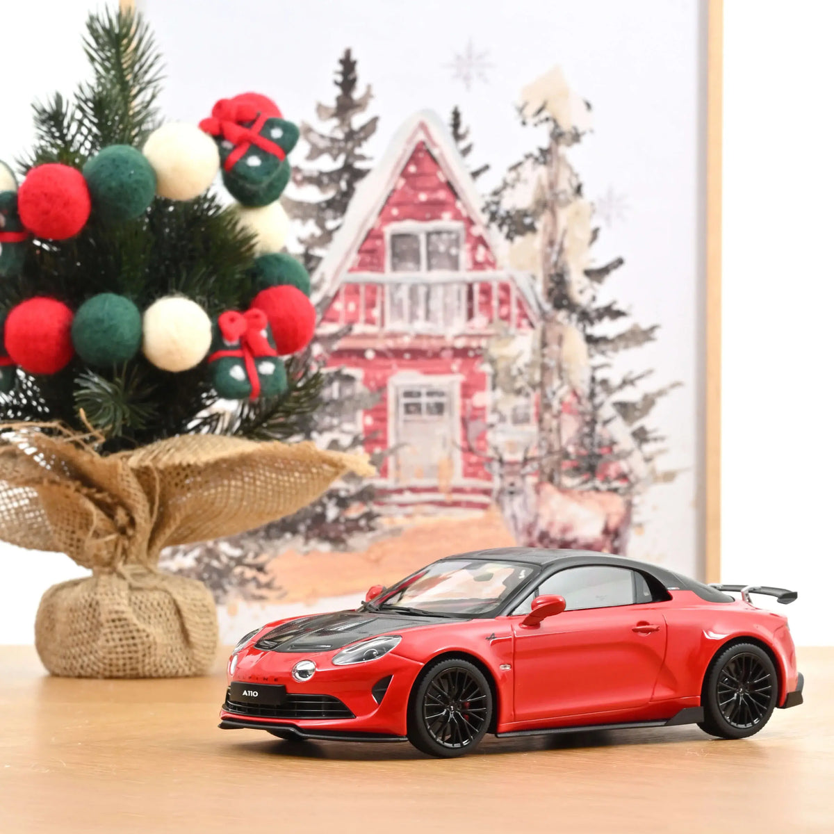Voiture miniature collection 1/18 Alpine A110 R Turini 2025 Rouge Sismique Norev 185443 - Breizh Modélisme.