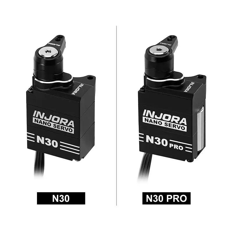 Servo N30 Nano PRO en aluminium avec servo-sauveur Injora pour SCX30 1/30 - Breizh Modélisme.