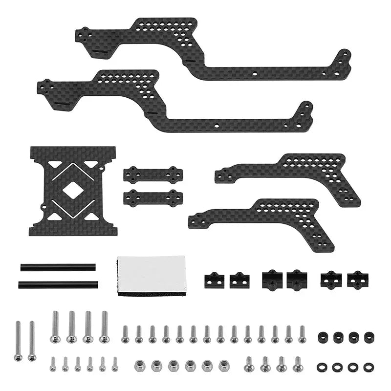 Kit de châssis universel INJORA LCG pour mise à niveau TRX4M 1/18 (aluminium) - Breizh Modélisme.