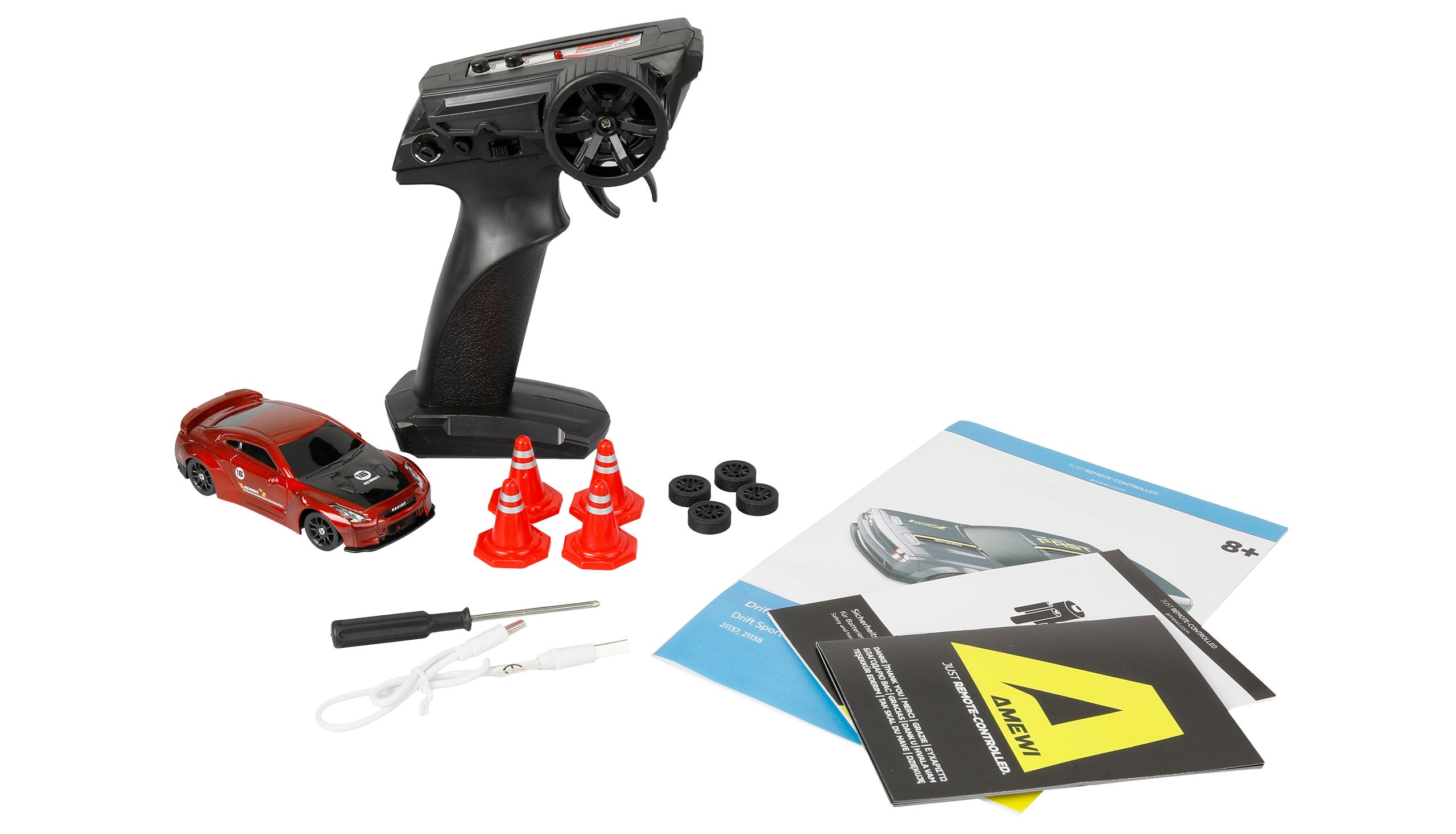 Voiture de drift 1/43 avec gyroscope 4x4 RTR rouge