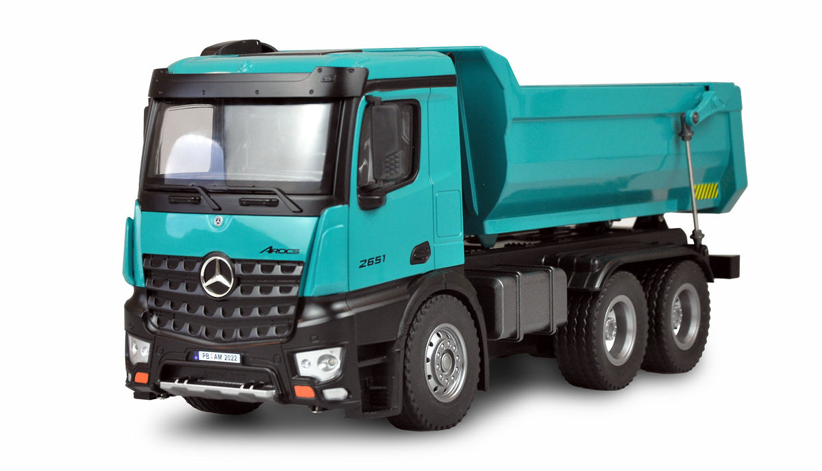 Camion RC en Métal Mercedes LKW Kipper PRO série PETROL" V2 - Amewi 22533
