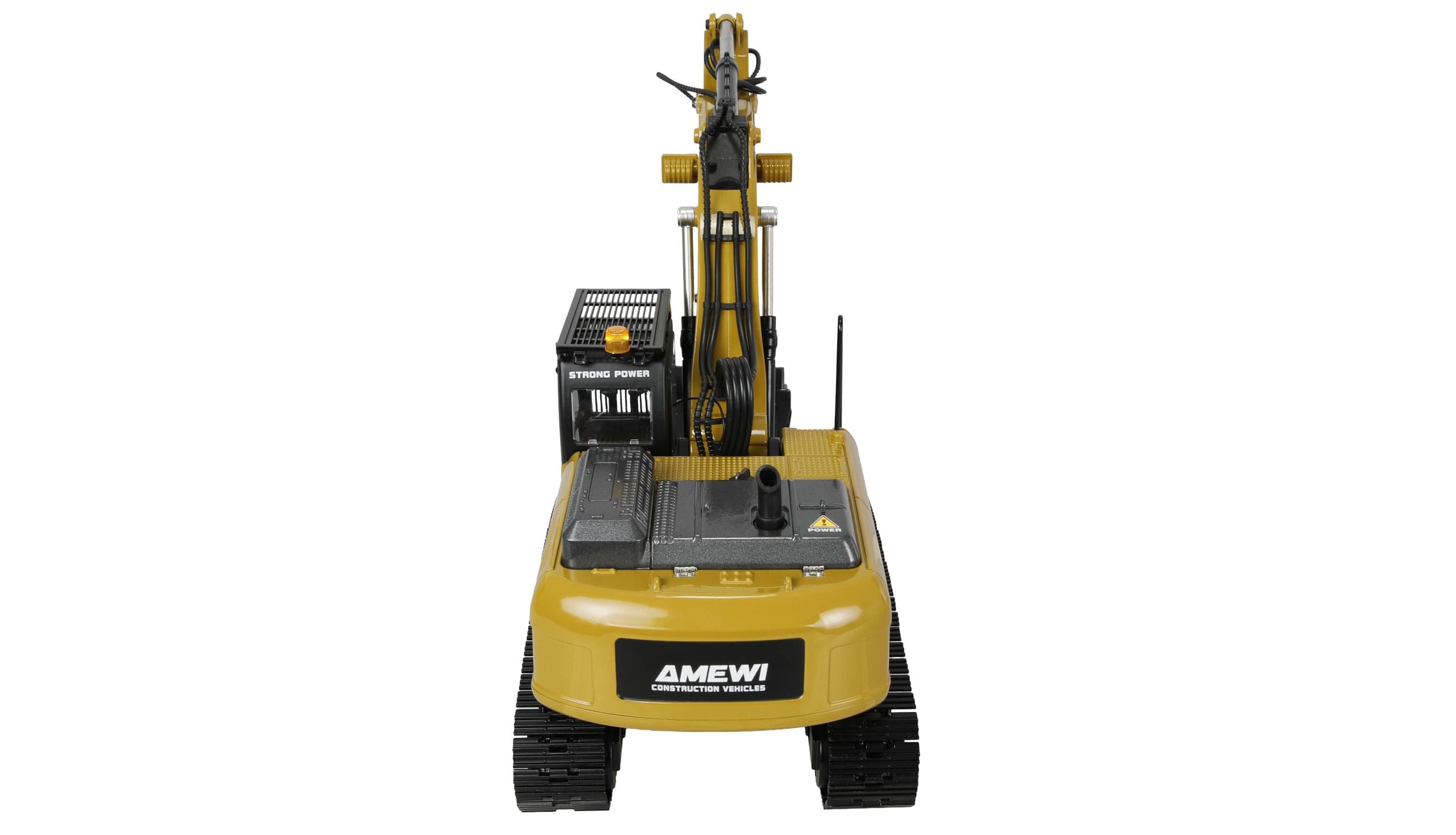 Pelleteuse en métal G705E 1:14 RTR jaune - 22732