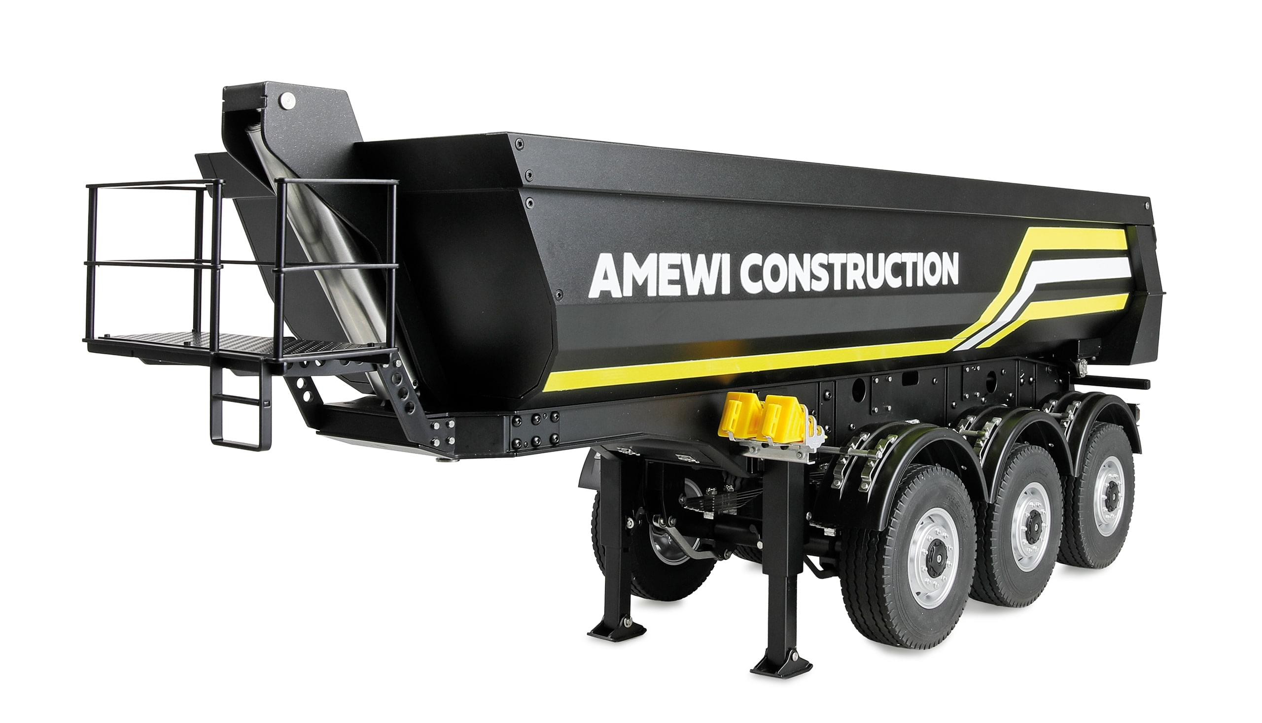 Remorque pour camion 1/14 Huina Scania Kabolite K770S métal noir (Amewi)