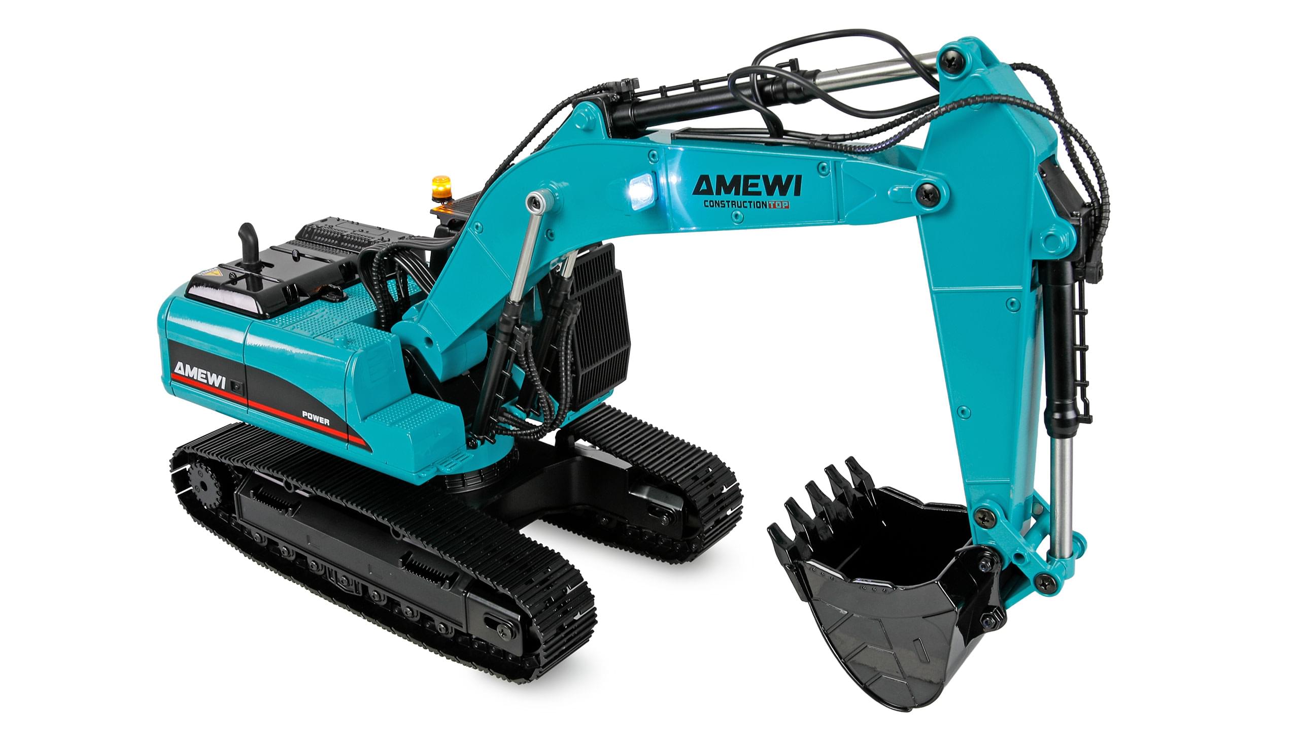 Pelleteuse en métal G705E 1:14 RTR petrol - 22748