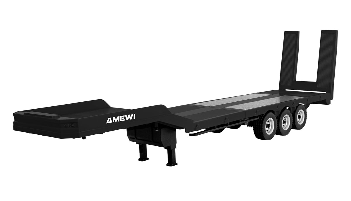 Amewi 22761 – Remorque porte-engins RC noire 1/18 pour Scania 770S