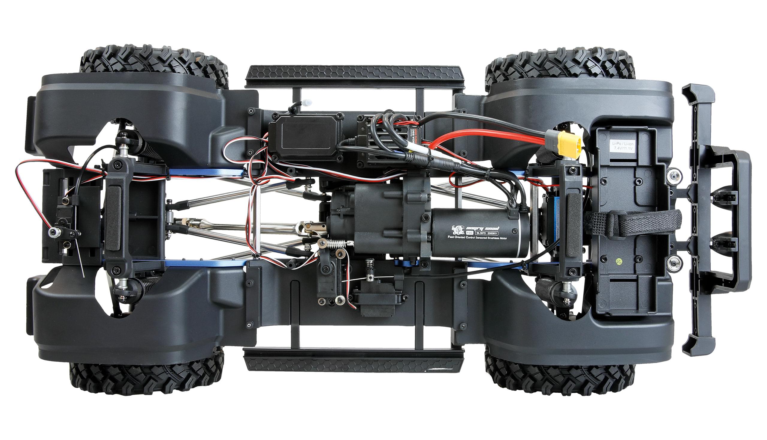 Crawler 1/8 brushless ALLRock H8 V2 RTR bleu/orange - 22766 - Breizh Modélisme.