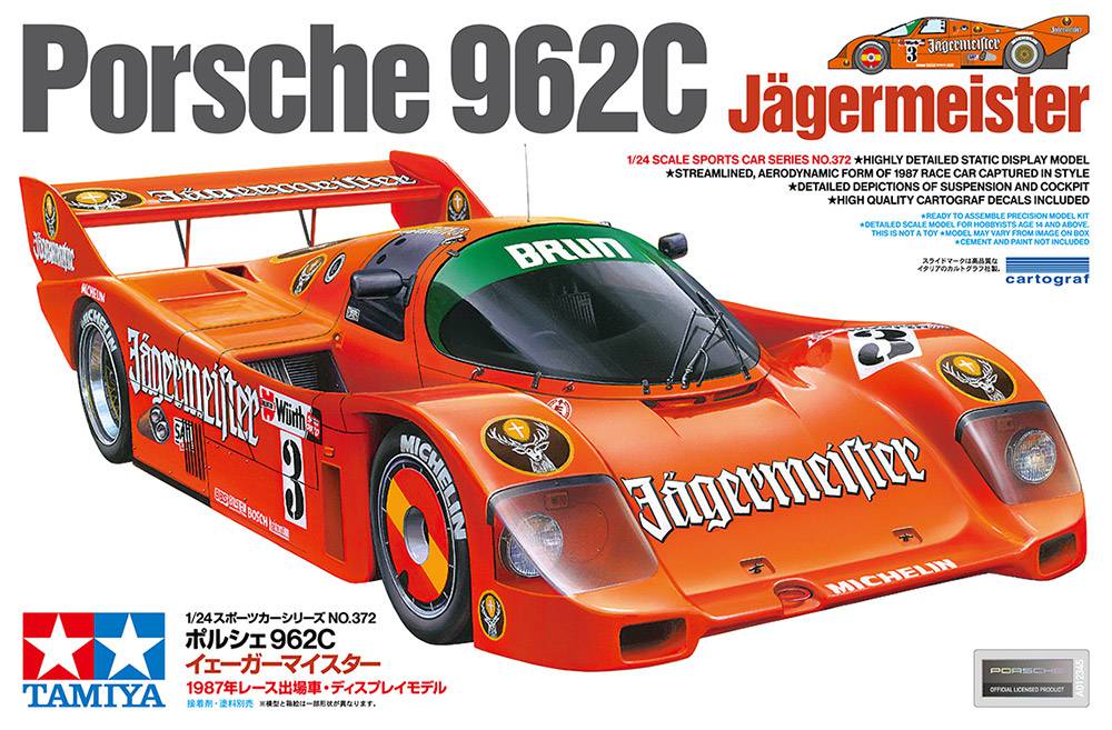 Maquette voiture Porsche 692C Jägermeister 1/24 - Tamiya 24372 - Breizh Modélisme.