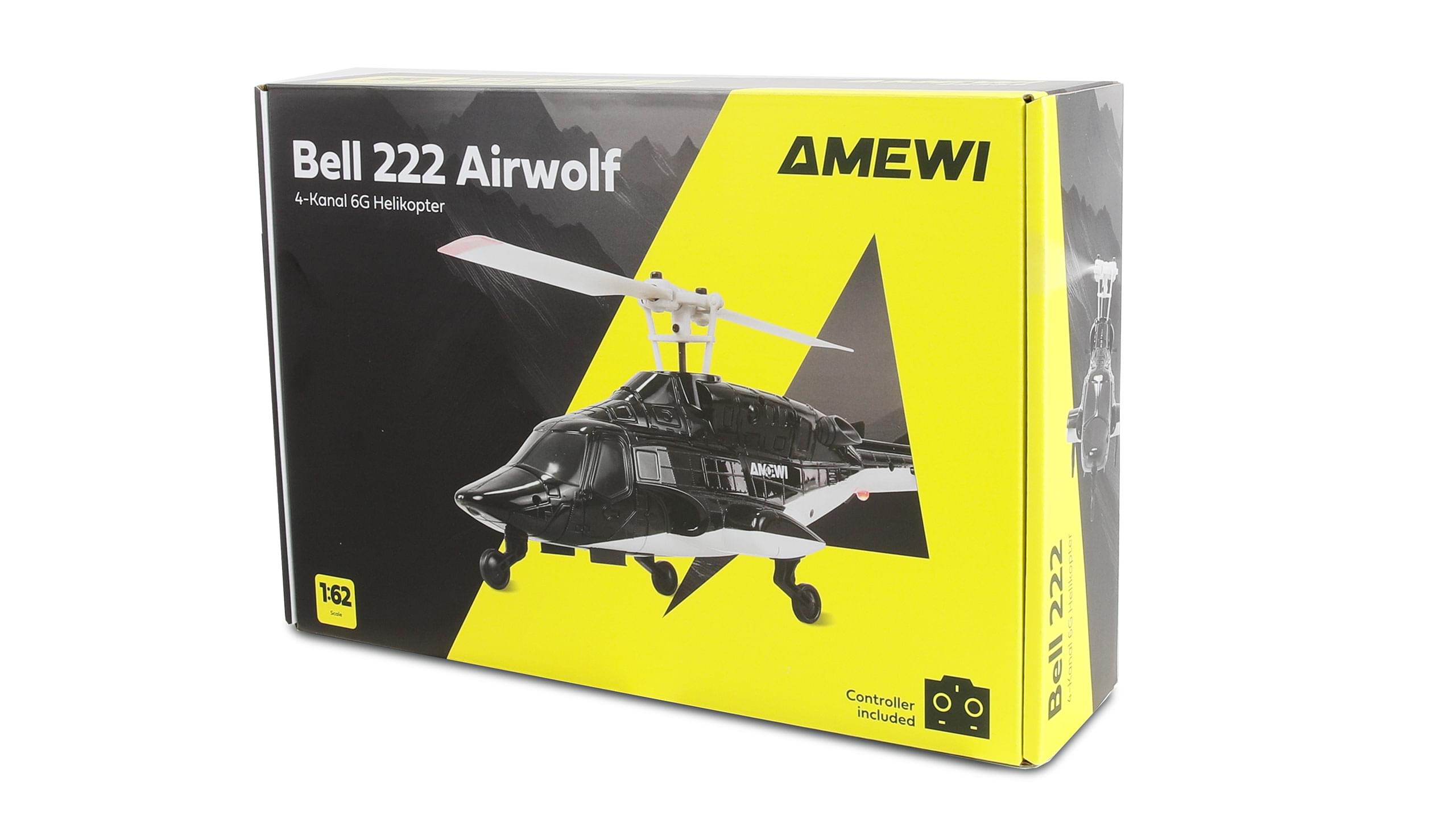 Hélicoptère Bell 222 Airwolf 4 canaux 6G RTF 25355