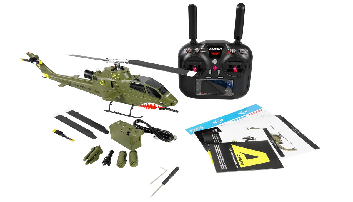 Hélicoptère Bel AH-1 cobra Pro GPS 8 canaux ZD/SHG RTF - Breizh Modélisme.