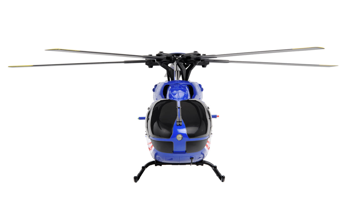 Hélicoptère RC Brushless Luxembourg Air Rescue H145 Amewi – 6 Canaux 6G RTF, Rotor 5 Pales - Breizh Modélisme.