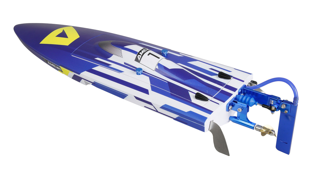 Bateau RC Amewi Marlin S5 Brushless Explorer Mono RTR bleu