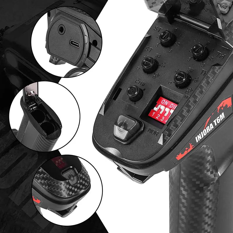 Radio + récepteur micro Injora T4DCM pour SCX30 1/30