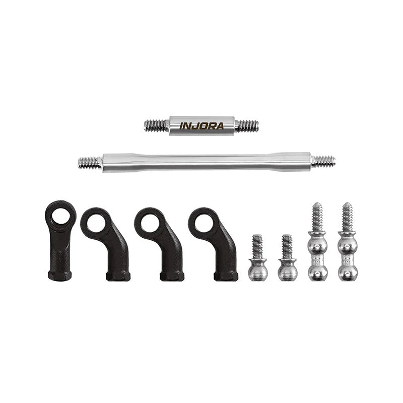 Kit de biellettes en acier inoxydable à grand dégagement Injora pour SCX30 1/30