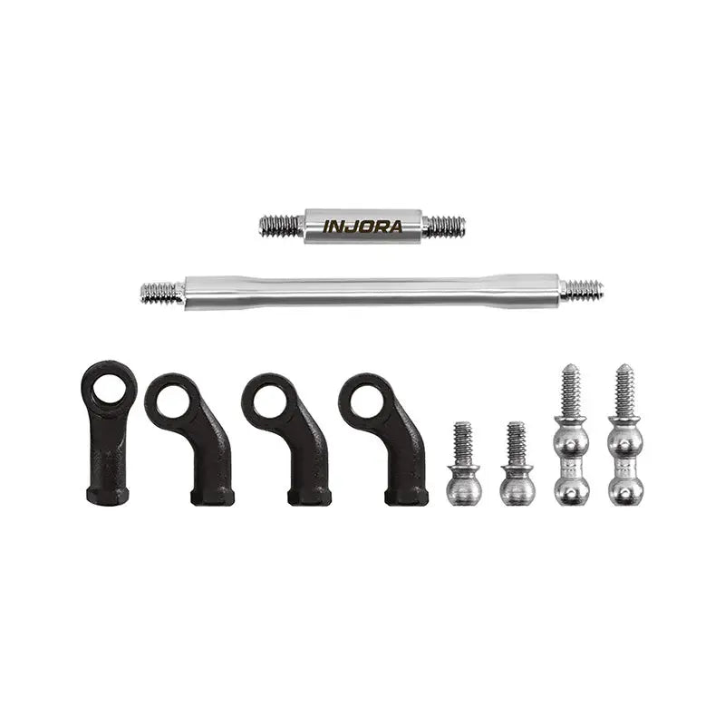 Kit de biellettes en acier inoxydable à grand dégagement Injora pour SCX30 1/30