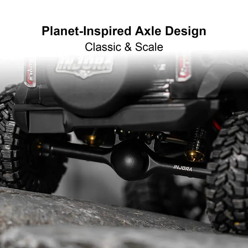 Axes planétaires INJORA +7 mm pour TRX4M 1/18 - 4M-121BKFR