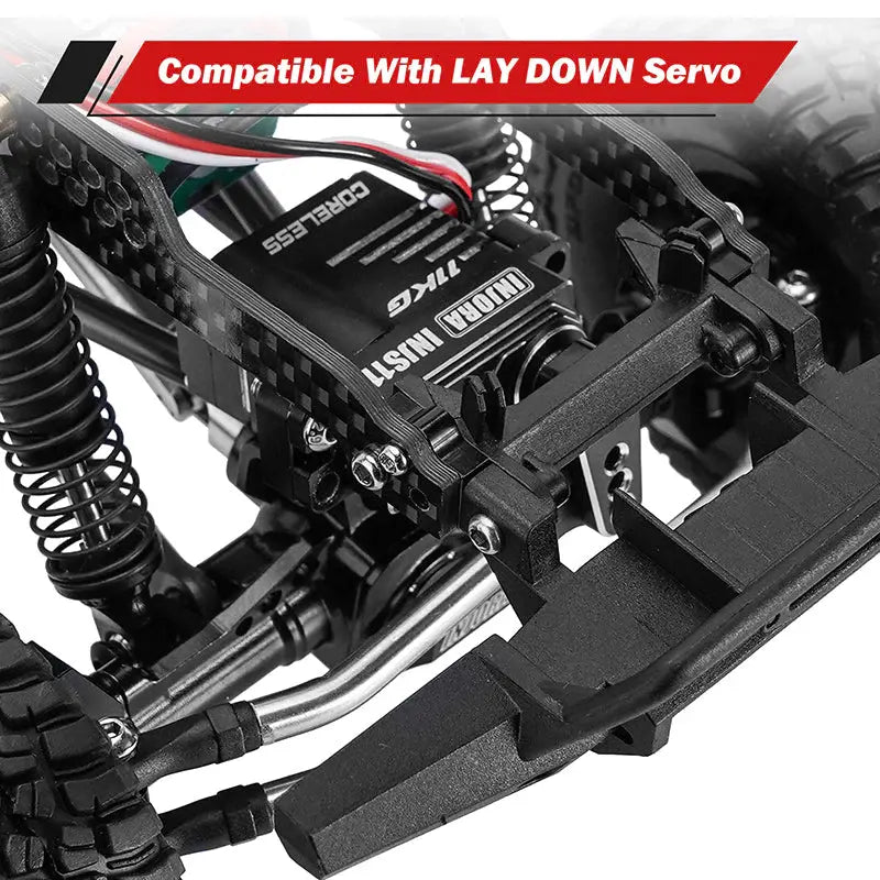 Kit de châssis universel INJORA LCG pour mise à niveau TRX4M 1/18 (aluminium) - Breizh Modélisme.