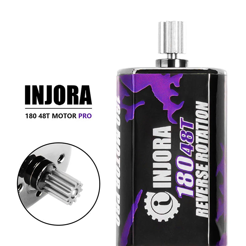Transmission complète INJORA avec moteur à charbon 180 pour TRX4M 1/18 - Breizh Modélisme.