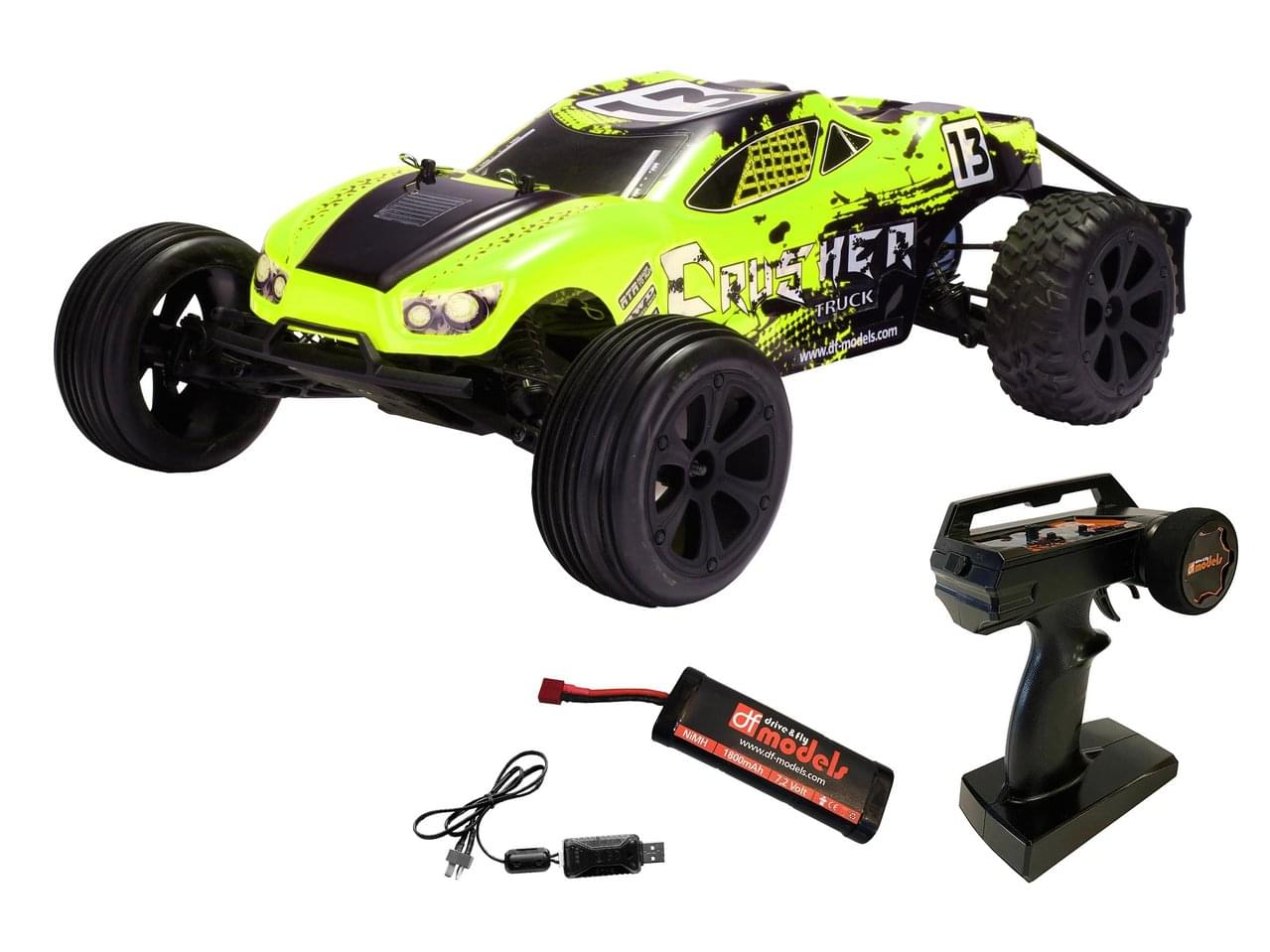 DF Models Truggy RC 1/10 Crusher V2 Race 2WD RTR 35km/h - Breizh Modélisme.
