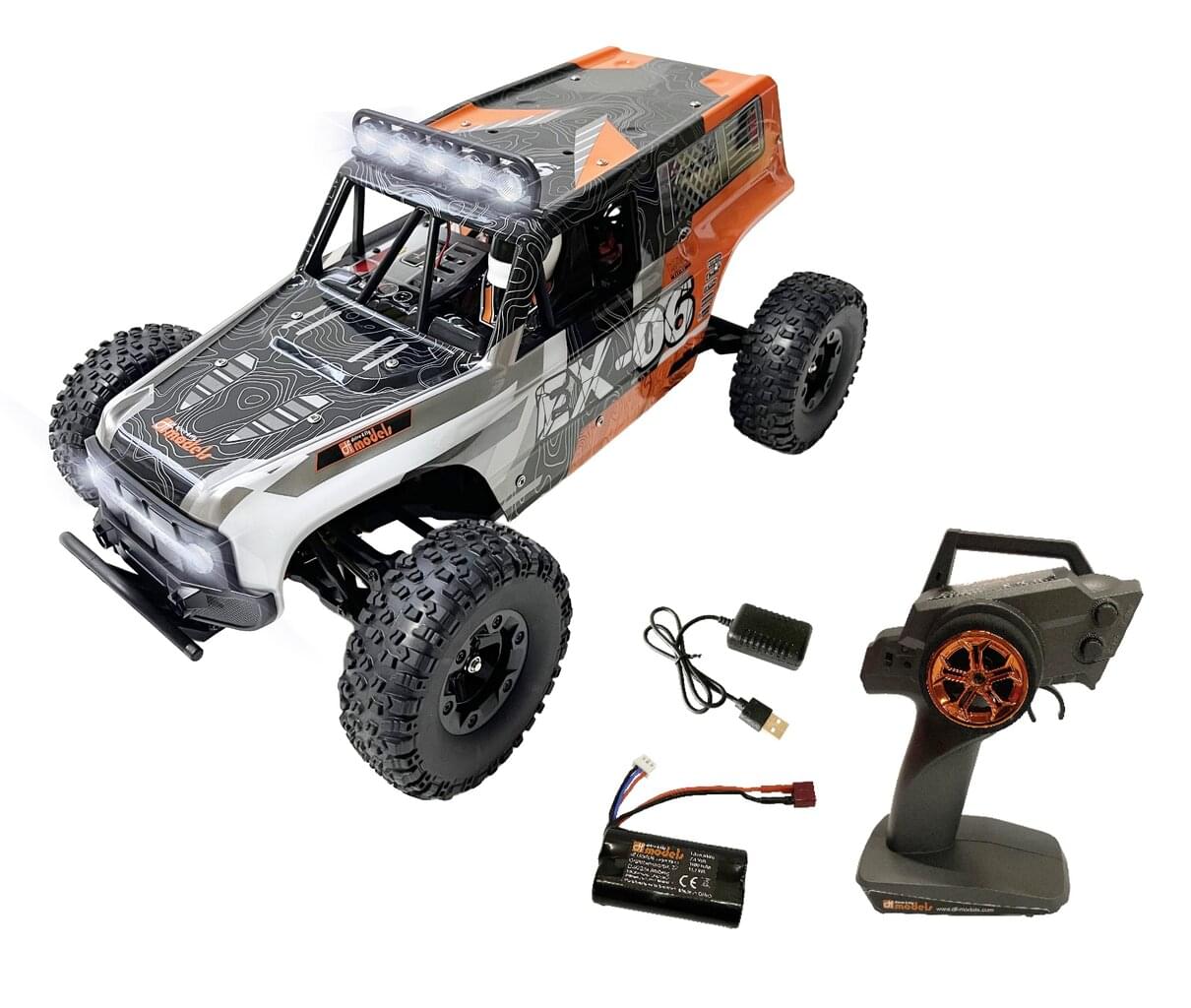 Désert monster DF Models EX-06 Truck RTR 1/12 40km/h 4WD leds