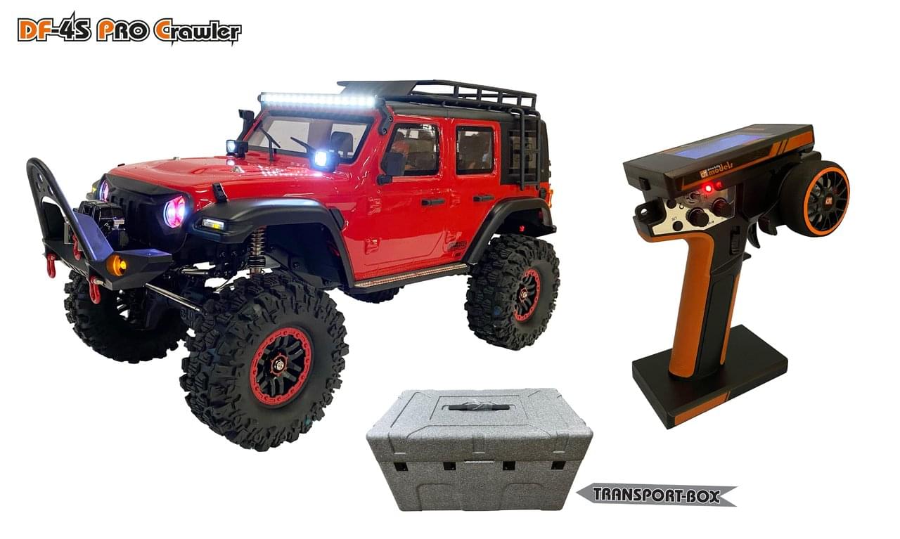 DF Models Crawler RC DF-4S PRO rouge 4WD 1/10 - 3164