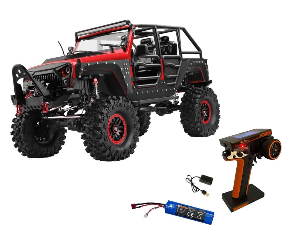 DF Models Crawler RC DF-04S PRO 1/10 Scale rouge – Brushless RTR 3225