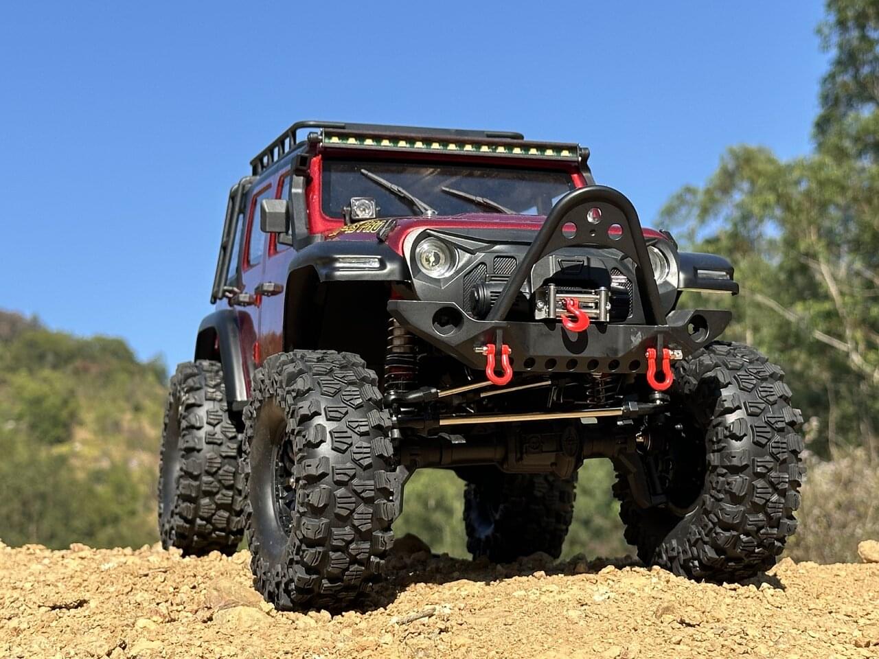 DF Models Crawler RC DF-04S PRO 1/10 Scale rouge métal – Brushless RTR 3227