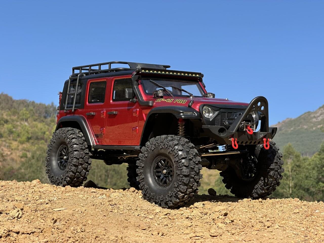 DF Models Crawler RC DF-04S PRO 1/10 Scale rouge métal – Brushless RTR 3227