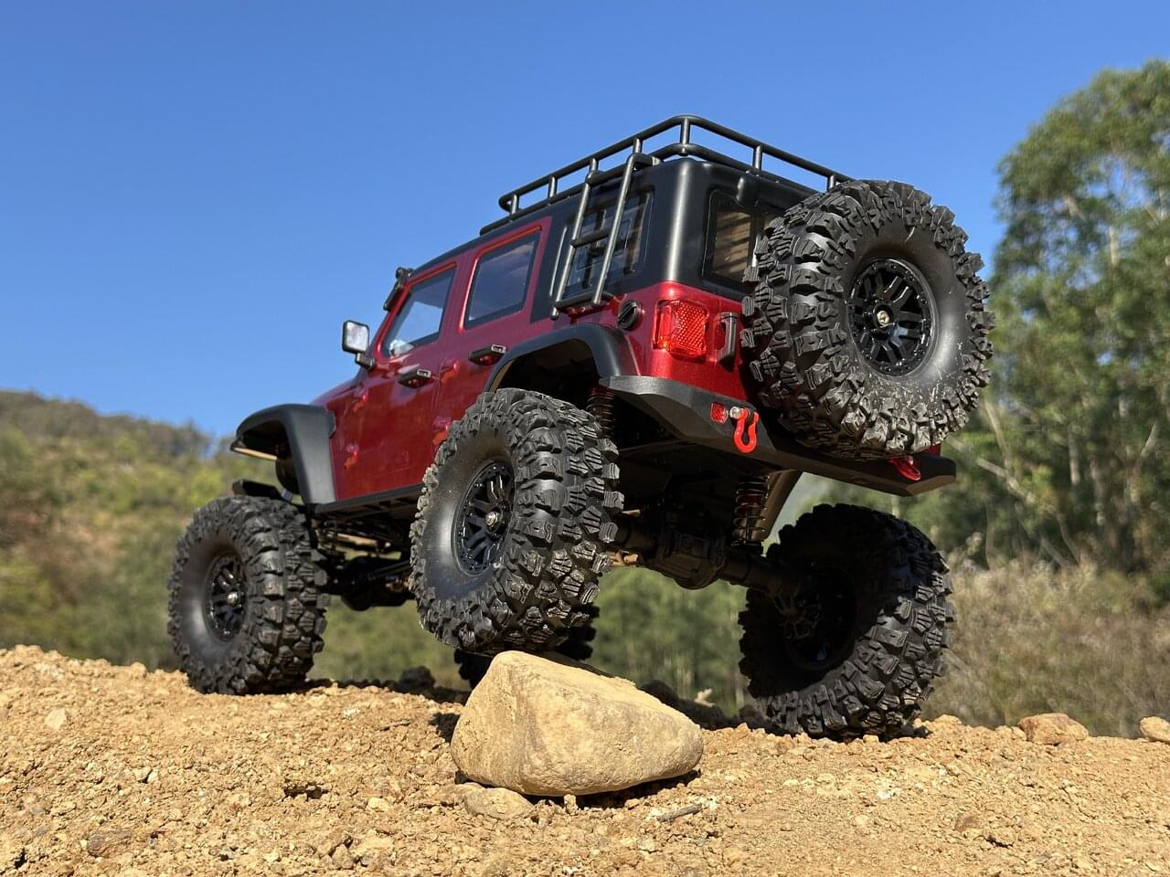 DF Models Crawler RC DF-04S PRO 1/10 Scale rouge métal – Brushless RTR 3227