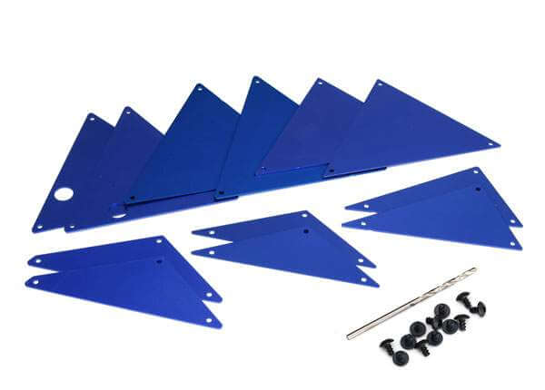 Châssis tubulaire, panneaux intérieurs en Alu Bleu - Traxxas 8434X