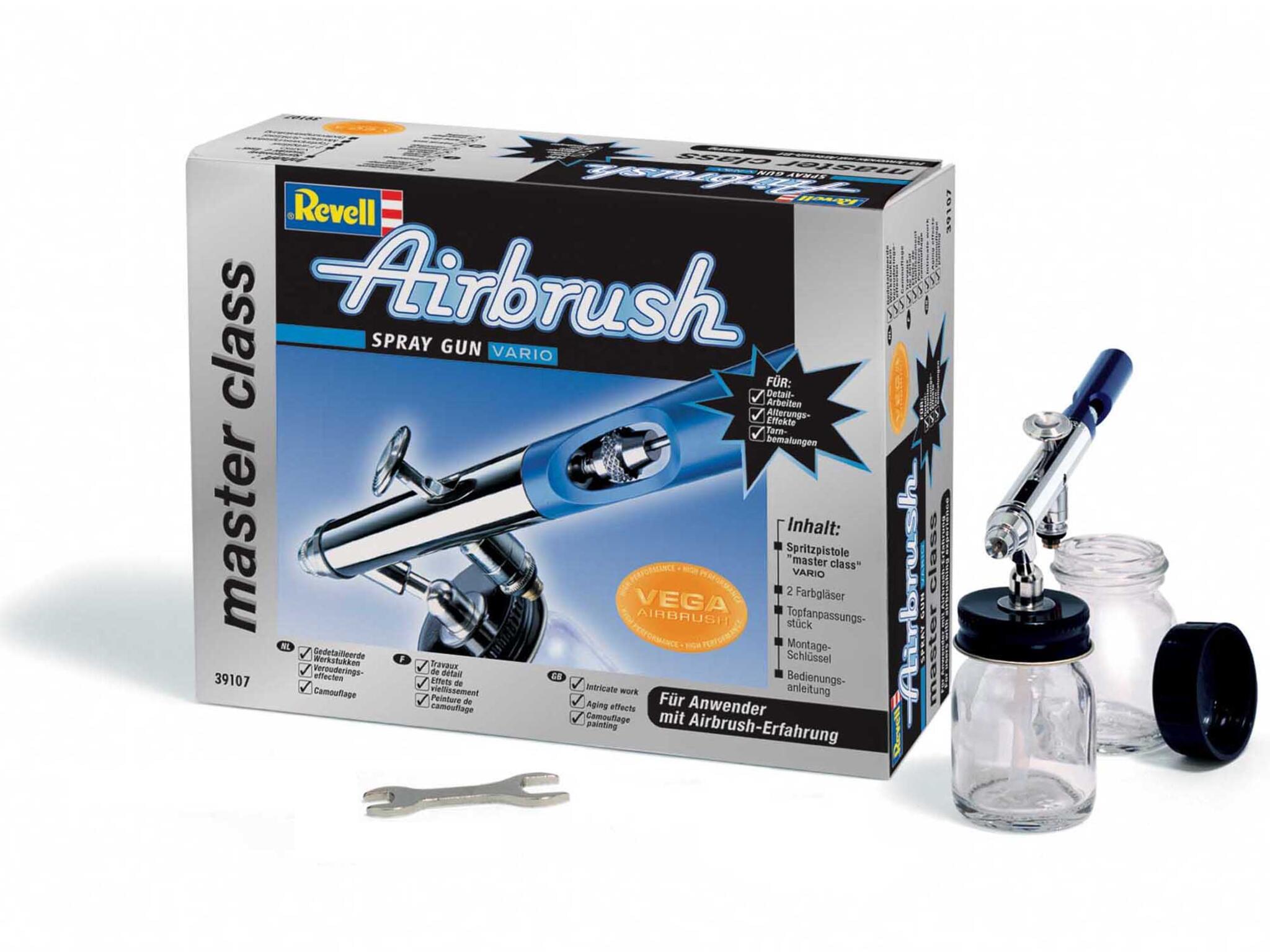 Pistolet à peinture "Vario" Master Class Aérographe Revell pour les expérimentés 39107