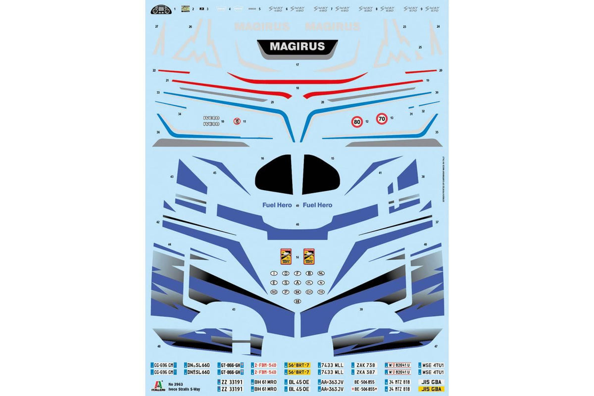 Maquette camion IVECO S-Way Abarth 1/24 - I3976 - Breizh Modélisme.