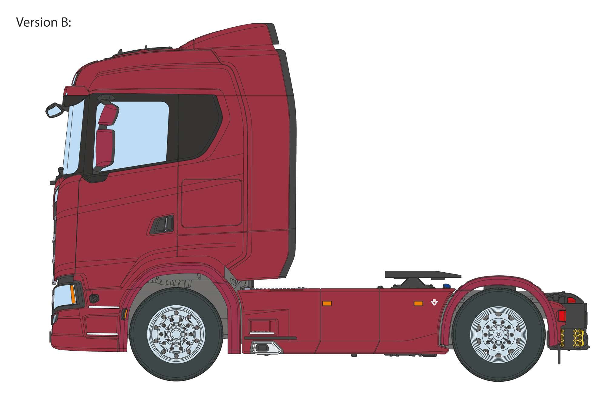 Maquette camion Scania 770S 4x2 «Grey Cab» - I3971
