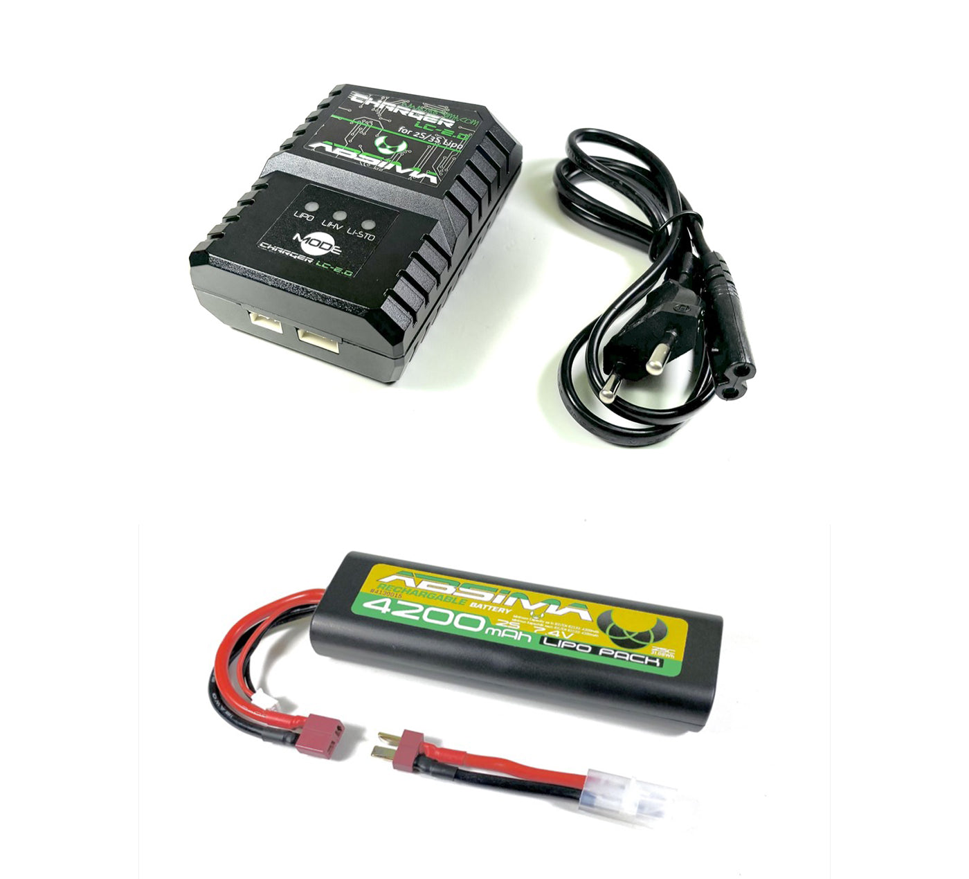 Pack lipo 2S Chargeur lipo + Accu lipo 2S 4200mah - Breizh Modélisme.