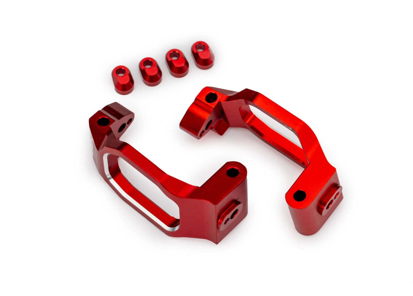 Traxxas Etriers avant Alu rouge (x2) Maxx et Maxx Slash 10232 - Breizh Modélisme.