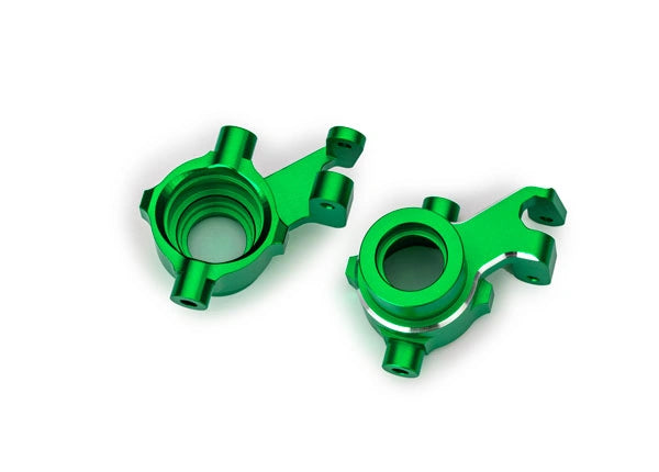 Blocs de direction en aluminium vert (paire) Maxx, Maxx Slash - Traxxas 10237-GRN - Breizh Modélisme.