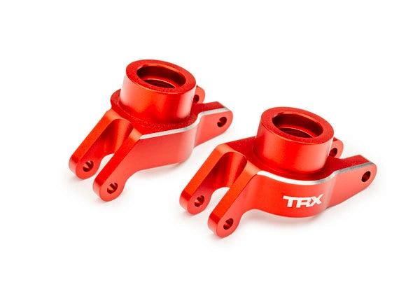 Porte-fusées arrière en aluminium rouge (paire) Maxx, Maxx Slash - Traxxas 10252-RED - Breizh Modélisme.