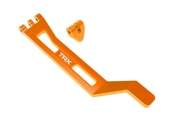 Support de batterie en aluminium orange pour Mini Maxx/XRT - Traxxas 10726-ORNG - Breizh Modélisme.