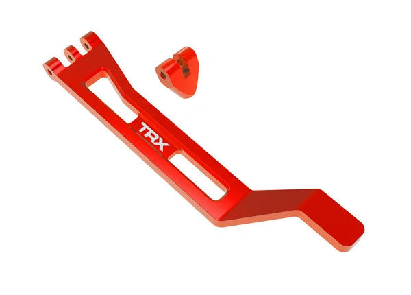 Support de batterie en aluminium rouge pour Mini Maxx/XRT - Traxxas 10726-RED - Breizh Modélisme.