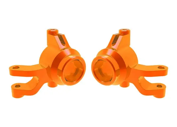 Blocs de direction Alu orange (Paire) Mini Maxx - Traxxas 10734-ORNG - Breizh Modélisme.