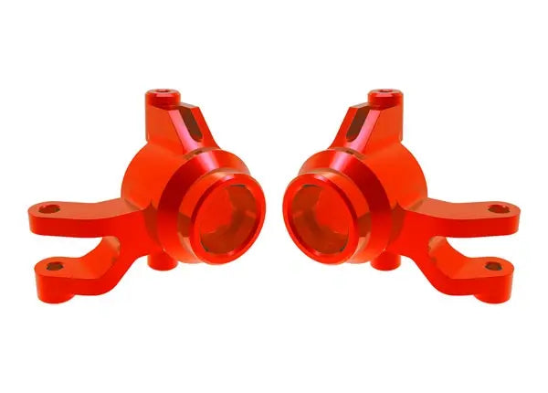 Blocs de direction Alu rouge (Paire) Mini Maxx - Traxxas 10734-RED - Breizh Modélisme.