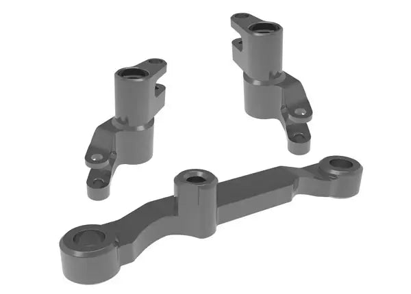 Manivelles de direction Alu gris Mini Maxx/XRT - Traxxas 10743-GRAY - Breizh Modélisme.