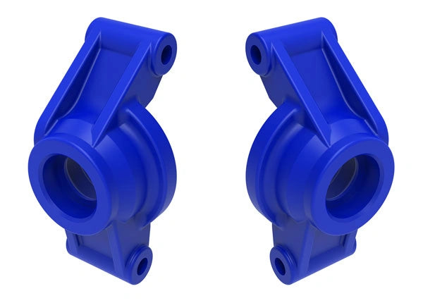 Porte-fusées d'essieu bleu (paire) Mini Maxx - Traxxas 10752-BLUE - Breizh Modélisme.