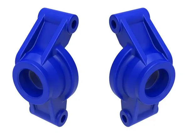 Porte-fusées d'essieu bleu (paire) Mini Maxx - Traxxas 10752-BLUE - Breizh Modélisme.