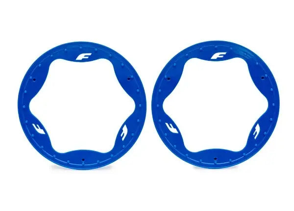 Anneaux Beadlock bleu Pro Scale Sand Car Race 4,3" arrière (2) - Traxxas 10948-BLUE - Breizh Modélisme.