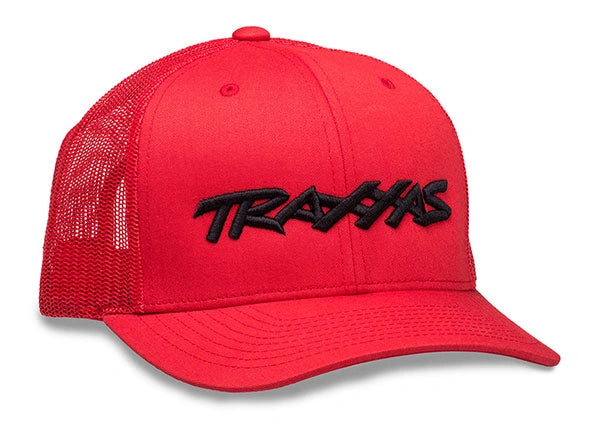Casquette courbé rouge avec logo Traxxas - Breizh Modélisme.