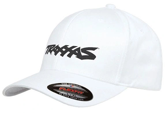 Casquette courbé blanc avec logo Traxxas L-XL - Breizh Modélisme.